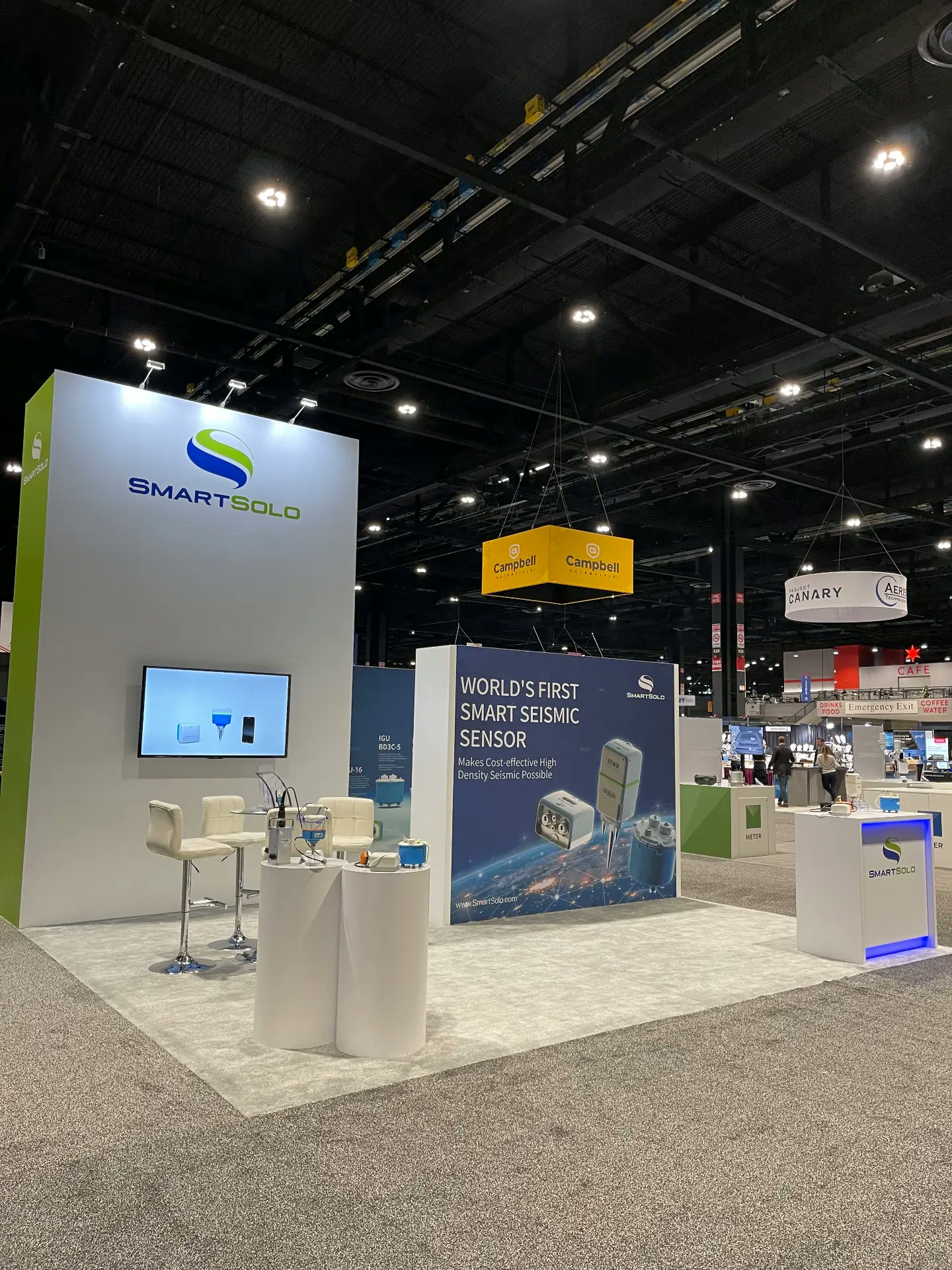 SmartSolo Stands, San Francisco, California · AGU Meeting